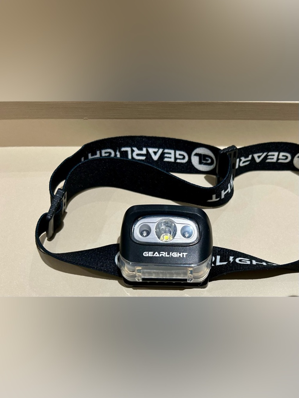 GearLight LED Headlamp Flashlight Adjustable Strap Black